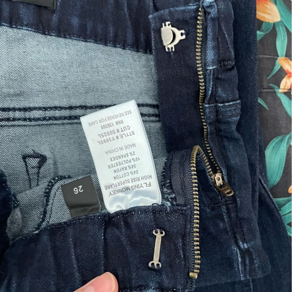 Flying Monkey | High Rise Super Flare Dark Wash Bell Bottom Stretchy Jeans - Picture 8 of 10